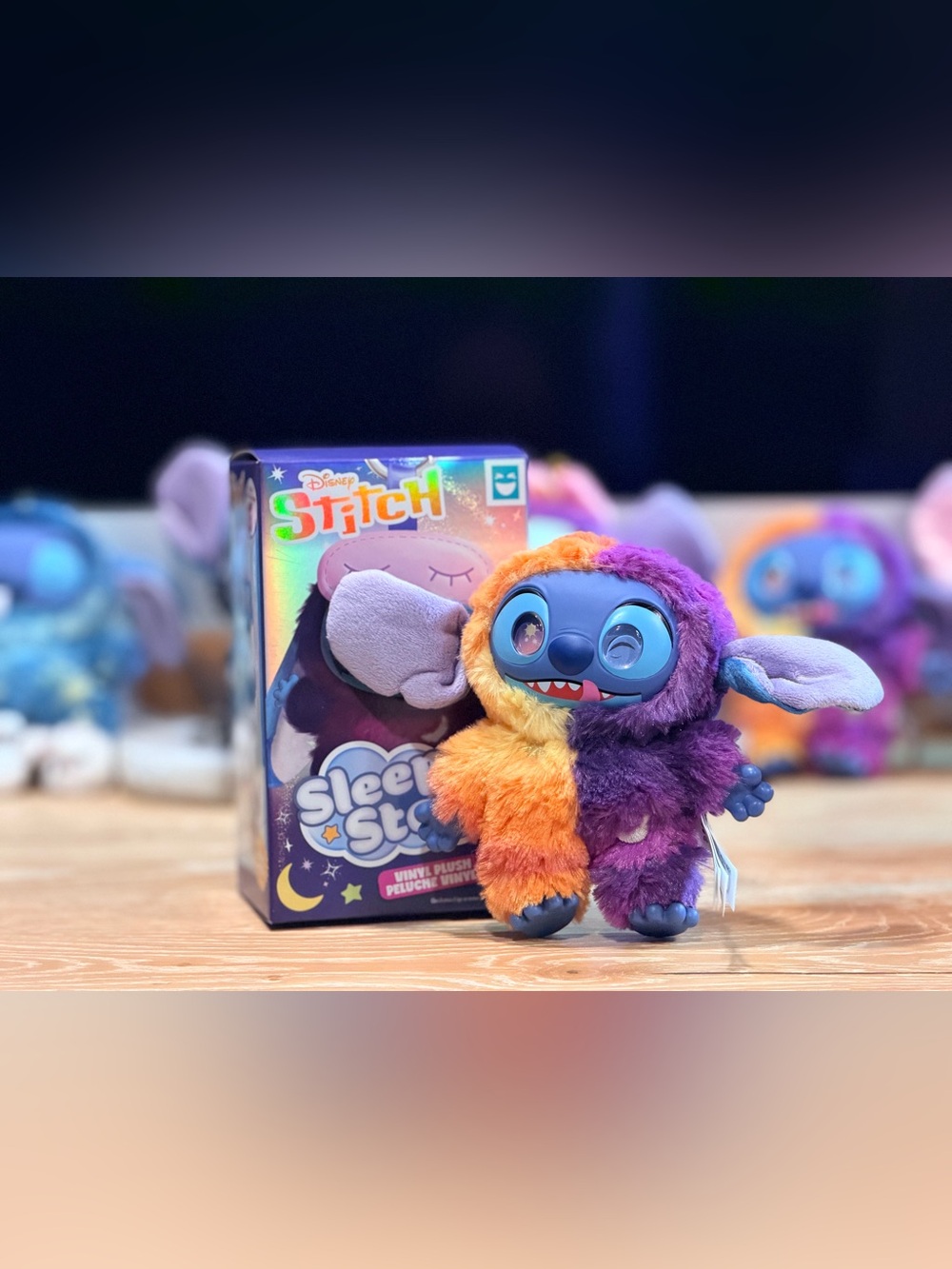 Disney Stitch Sleep Star Vinyl Plush Bag Charm Key Charm: Stitch RARE
